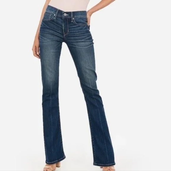 Express Stella Bootcut Low Rise Regular Fit Jeans Size 2 Short 👖✨💙 - Picture 1 of 14